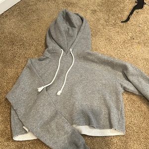 sweatshirt crop top, like new, size small